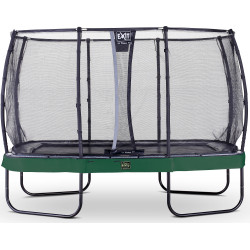 EXIT Trampoline Elegant Premium de 214x366cm avec filet de sécurité Deluxe - vert