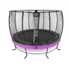 EXIT Trampoline Elegant Premium ø366cm avec filet de sécurité Deluxe - violet
