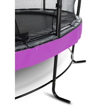 EXIT Trampoline Elegant Premium ø366cm avec filet de sécurité Deluxe - violet