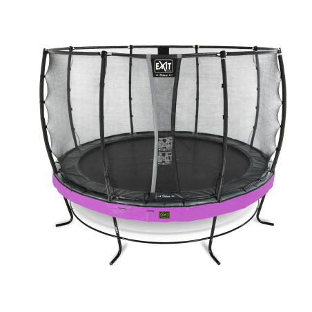 EXIT Trampoline Elegant Premium ø427cm avec filet de sécurité Deluxe - violet