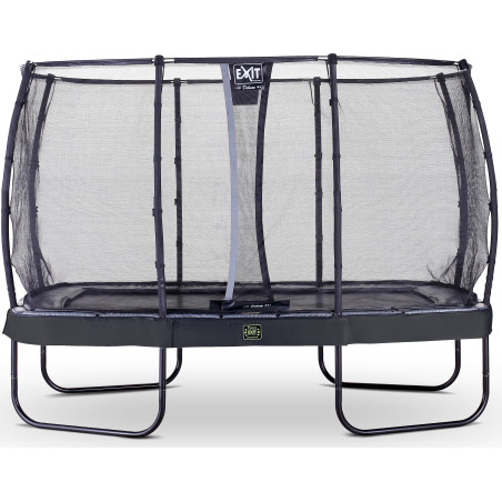 EXIT Trampoline Elegant Premium de 214x366cm avec filet de sécurité Deluxe - noir