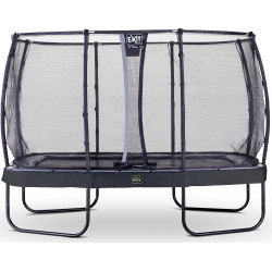 EXIT Trampoline Elegant Premium de 244x427cm avec filet de sécurité Deluxe - noir