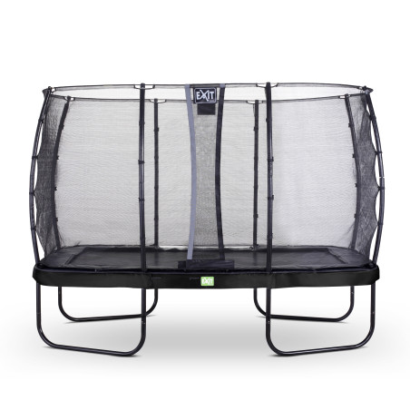 EXIT Trampoline Elegant de 244x427cm avec filet de sécurité Economy - noir