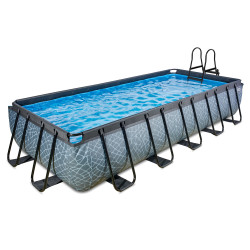 EXIT 30.12.53.00 piscine hors sol Rectangle 12600 L Gris