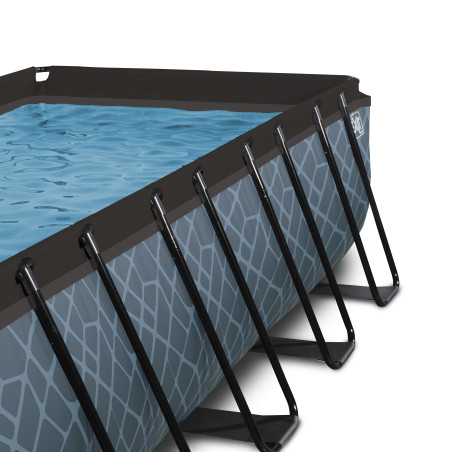 EXIT 30.12.53.00 piscine hors sol Rectangle 12600 L Gris