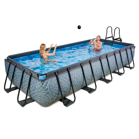 EXIT 30.12.53.00 piscine hors sol Rectangle 12600 L Gris