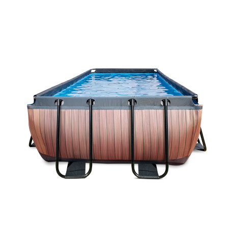 EXIT 30.12.42.10 piscine hors sol Rectangle 7020 L Marron
