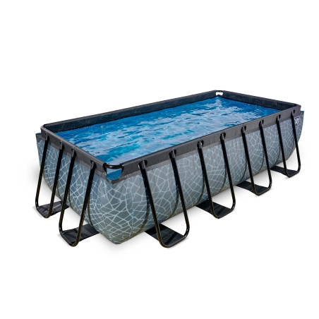 EXIT 30.12.42.00 piscine hors sol Rectangle 7020 L Gris