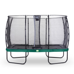 EXIT Trampoline Elegant de 244x427cm avec filet de sécurité Economy - vert