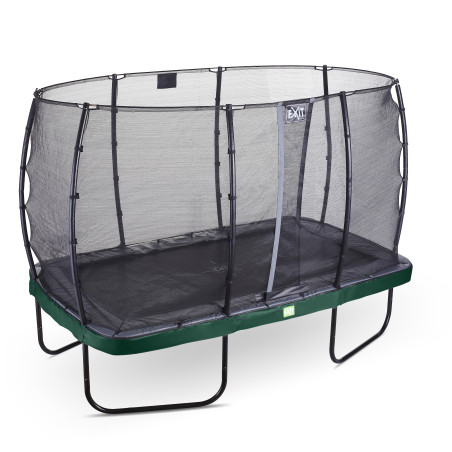 EXIT Trampoline Elegant de 244x427cm avec filet de sécurité Economy - vert