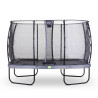 EXIT Trampoline Elegant de 214x366cm avec filet de sécurité Economy - gris