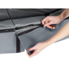 EXIT Trampoline Elegant de 244x427cm avec filet de sécurité Economy - gris