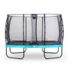 EXIT Trampoline Elegant de 214x366cm avec filet de sécurité Economy - bleu