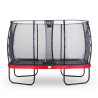 EXIT Trampoline Elegant de 244x427cm avec filet de sécurité Economy - rouge