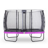 EXIT Trampoline Elegant de 214x366cm avec filet de sécurité Economy - violet