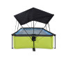 EXIT Piscine Lime 300x200x65cm avec voile d'ombrage et pompe filtrante - vert