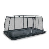 EXIT Dynamic trampoline enterré au niveau du sol 244x427cm avec filet de sécurité - noir