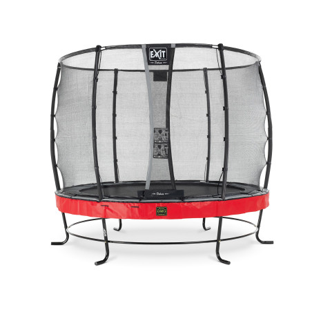 EXIT Trampoline Elegant Premium ø305cm avec filet de sécurité Deluxe - rouge