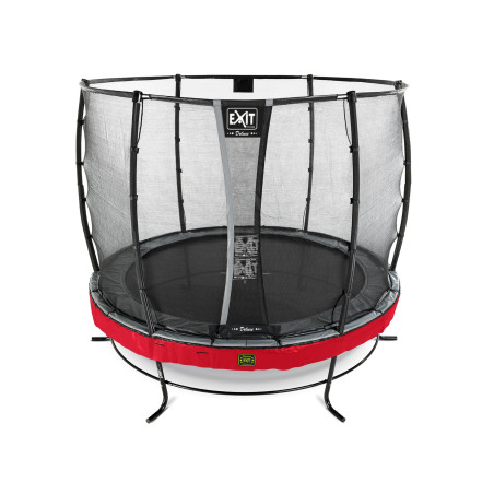 EXIT Trampoline Elegant Premium ø305cm avec filet de sécurité Deluxe - rouge