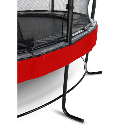 EXIT Trampoline Elegant Premium ø305cm avec filet de sécurité Deluxe - rouge