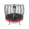 EXIT Trampoline Elegant Premium ø253cm avec filet de sécurité Deluxe - rouge
