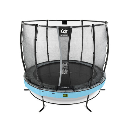 EXIT Trampoline Elegant Premium ø253cm avec filet de sécurité Deluxe - bleu