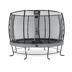 EXIT Trampoline Elegant Premium ø427cm avec filet de sécurité Deluxe - gris