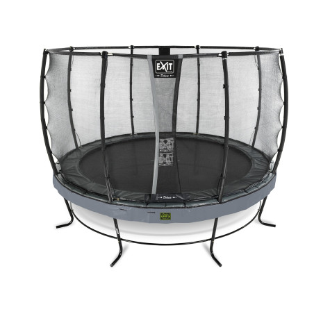 EXIT Trampoline Elegant Premium ø427cm avec filet de sécurité Deluxe - gris