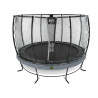 EXIT Trampoline Elegant Premium ø366cm avec filet de sécurité Deluxe - gris