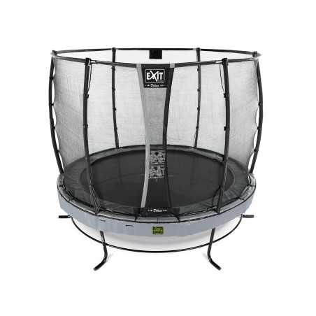 EXIT Trampoline Elegant Premium ø305cm avec filet de sécurité Deluxe - gris