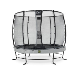 EXIT Trampoline Elegant Premium ø253cm avec filet de sécurité Deluxe - gris