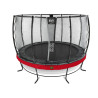 EXIT Trampoline Elegant Premium ø366cm avec filet de sécurité Deluxe - rouge