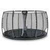 EXIT Dynamic trampoline enterré au niveau du sol ø427cm avec filet de sécurité - noir