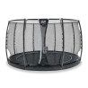 EXIT Dynamic trampoline enterré au niveau du sol ø366cm avec filet de sécurité - noir