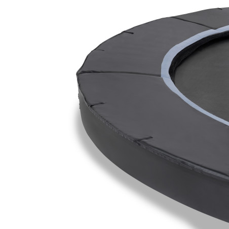 EXIT Dynamic trampoline enterré au niveau du sol ø305cm avec filet de sécurité - noir