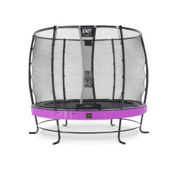 EXIT Trampoline Elegant Premium ø253cm avec filet de sécurité Deluxe - violet