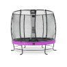 EXIT Trampoline Elegant Premium ø253cm avec filet de sécurité Deluxe - violet