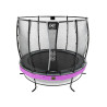 EXIT Trampoline Elegant Premium ø253cm avec filet de sécurité Deluxe - violet