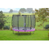 EXIT Trampoline Elegant Premium ø253cm avec filet de sécurité Deluxe - violet