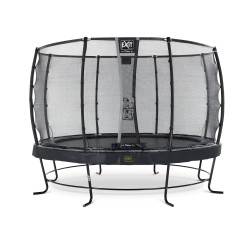 EXIT Trampoline Elegant Premium ø427cm avec filet de sécurité Deluxe - noir
