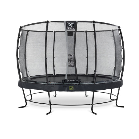 EXIT Trampoline Elegant Premium ø366cm avec filet de sécurité Deluxe - noir