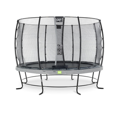 EXIT Trampoline Elegant ø366cm avec filet de sécurité Economy - gris