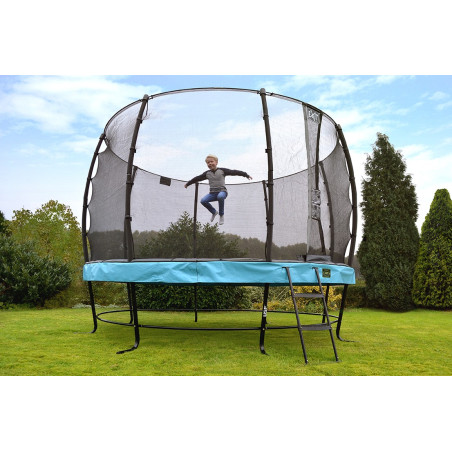 EXIT Trampoline Elegant ø427cm avec filet de sécurité Economy - vert