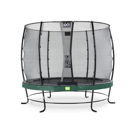EXIT Trampoline Elegant ø253cm avec filet de sécurité Economy - vert