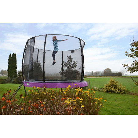 EXIT Trampoline Elegant ø253cm avec filet de sécurité Economy - vert