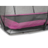 EXIT Trampoline Silhouette inground 244x366cm avec filet de sécurité - rose