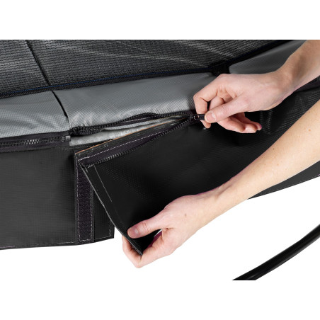 EXIT Trampoline Elegant Premium ø253cm avec filet de sécurité Deluxe - noir