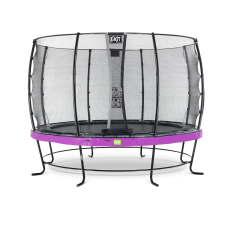 EXIT Trampoline Elegant ø427cm avec filet de sécurité Economy - violet
