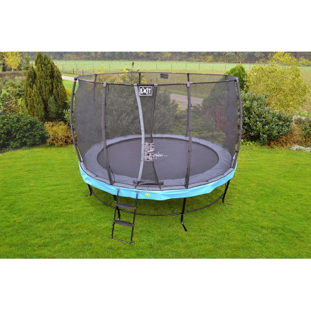 EXIT Trampoline Elegant ø366cm avec filet de sécurité Economy - violet