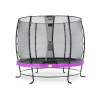 EXIT Trampoline Elegant ø253cm avec filet de sécurité Economy - violet